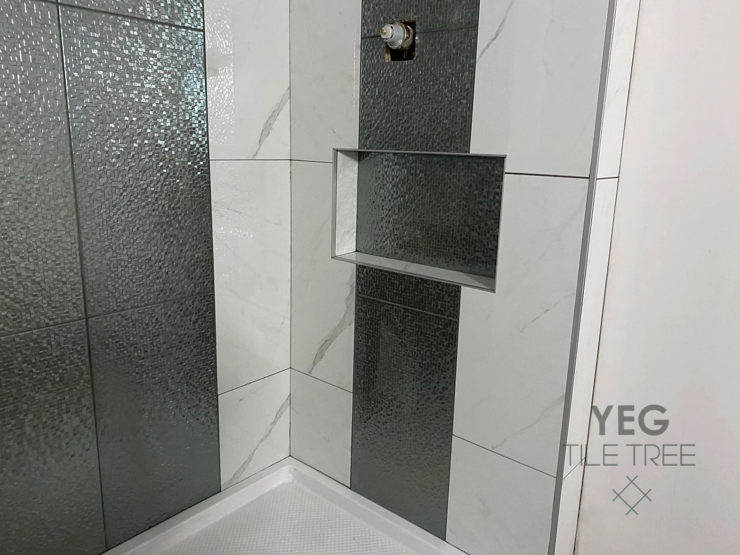 Installing tile in Edmonton with YEG Tile Tree